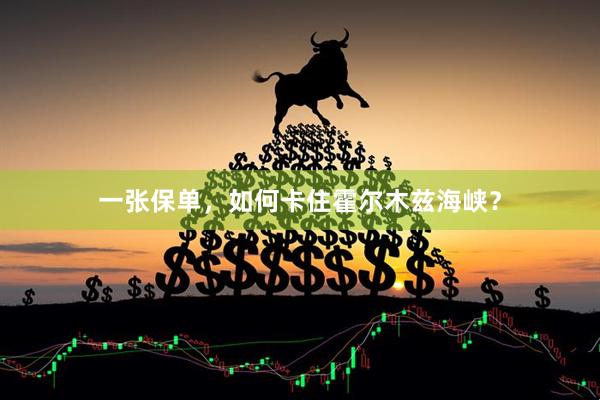 一张保单，如何卡住霍尔木兹海峡？