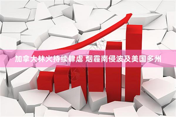 加拿大林火持续肆虐 烟霾南侵波及美国多州